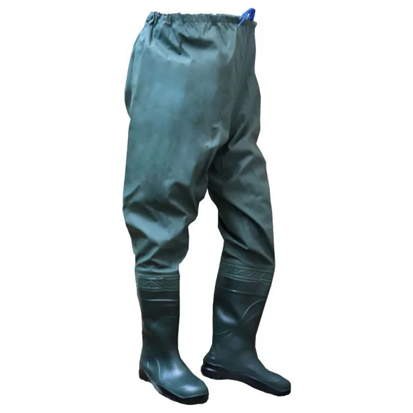 Go-Out Balıkçı Çizme, Çizmeli Pantolon, 55 Mikron Dikişsiz Avcı Balıkçı Pantalon - 42 - Haki