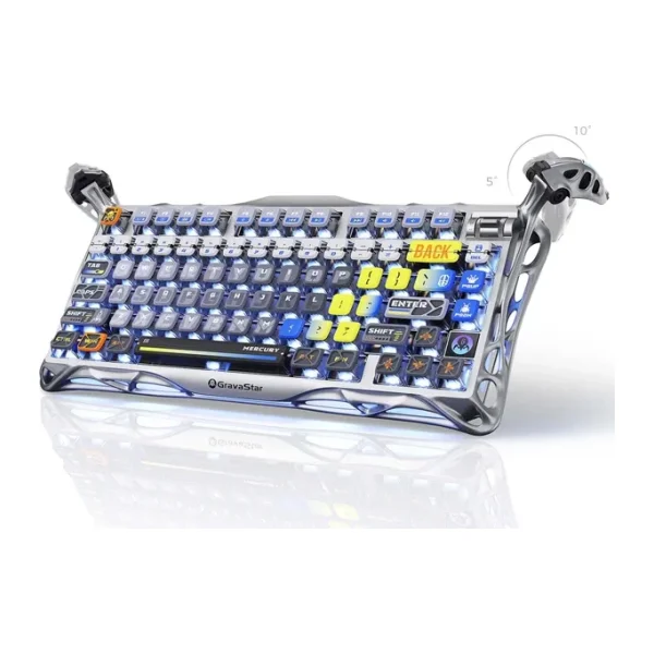 GravaStar Mercury K1 Pro RGB %75 TKL X Kailh Switch Kablolu/Kablosuz Mekanik Oyuncu Klavyesi
