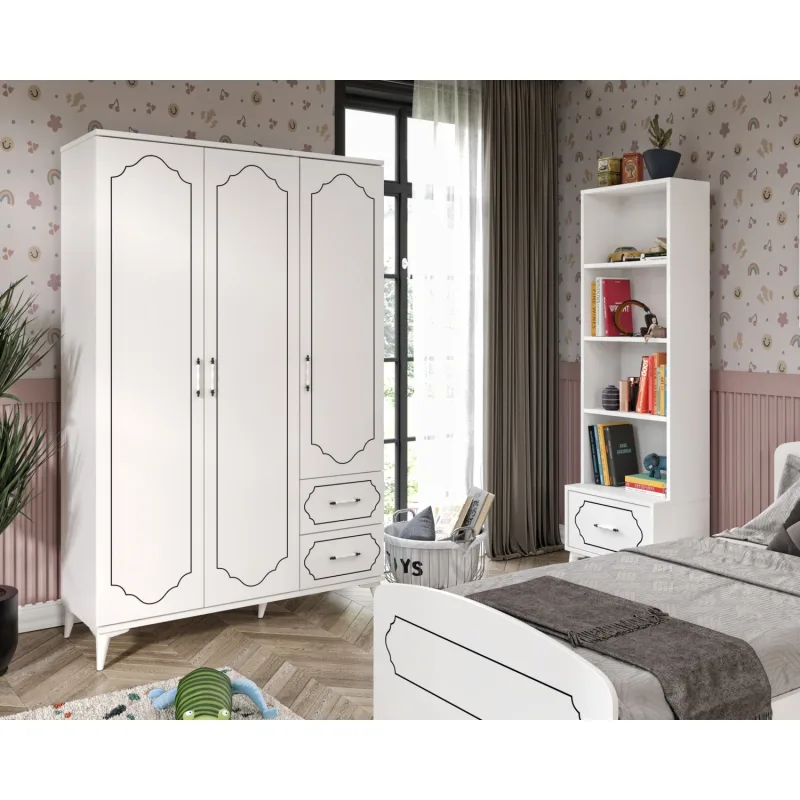 Hayal Modern Genç Odası Takımı Beyaz - 4 Parçalı ve Tamamı Mdf
