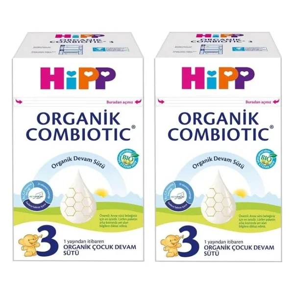 Hipp Organik Combiotic 3 Devam Sütü 600 gr 2 Adet