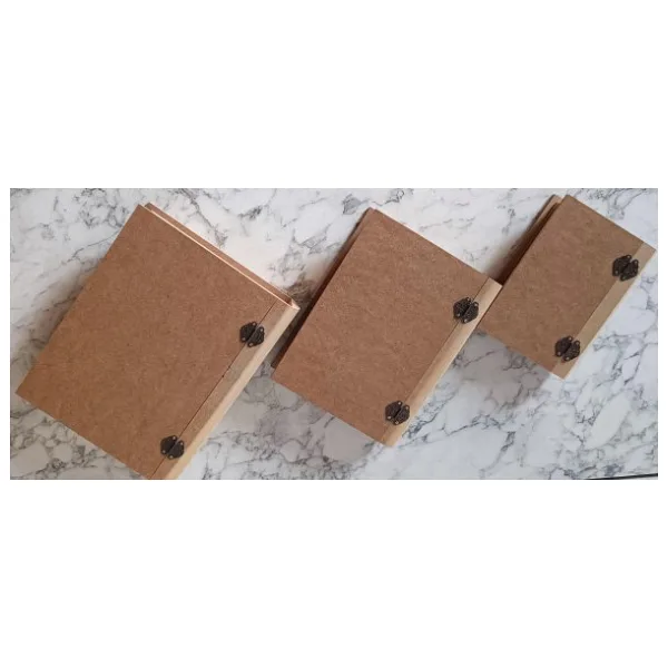 Hobi Adn 90203 Kitap Kutu 3'Lü Set Ahşap Mdf Ham Ankara Siteler Ürünü El Yapım