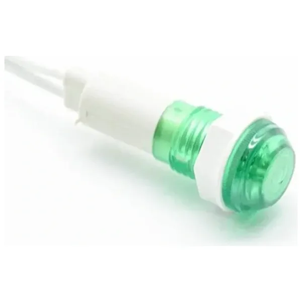 IC-227 10mm Sinyal Lambası Plastik Kablolu 24V Yeşil