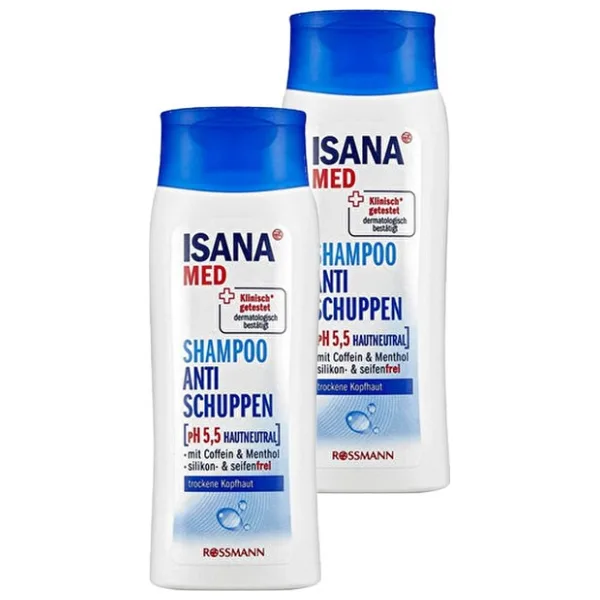 Isana Professional Isana Med Anti Kepek Şampuanı Kafein Ve Mentol 400 Ml ( 200 Ml X 2 )