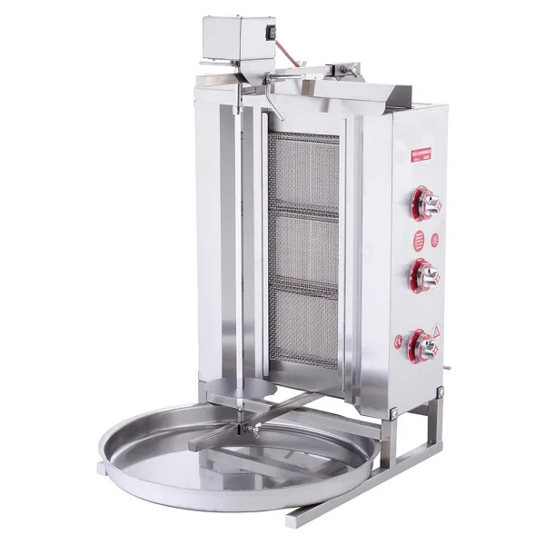Işıkgaz Silverinox 2165-U3L Üstten Motorlu 3 Radyanlı LPG'li Döner Ocağı