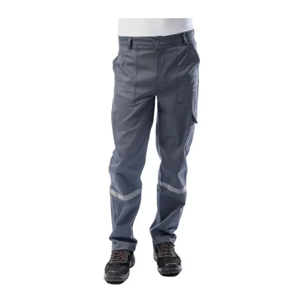 Kışlık Teknik İş Pantolonu 2958 Sımplex 7/7 390 Gsm %100 Pamuklu Renk Gri