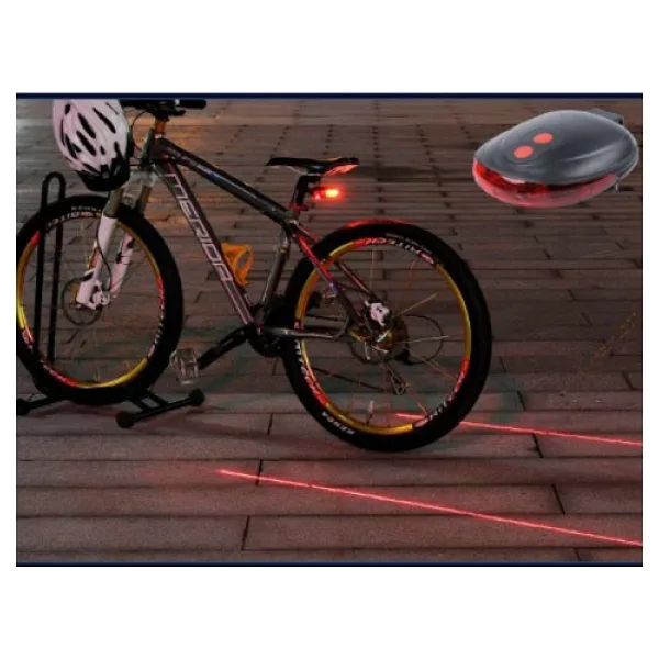 Lazer Güvenlik Şeritli Bisiklet Stop Lambası