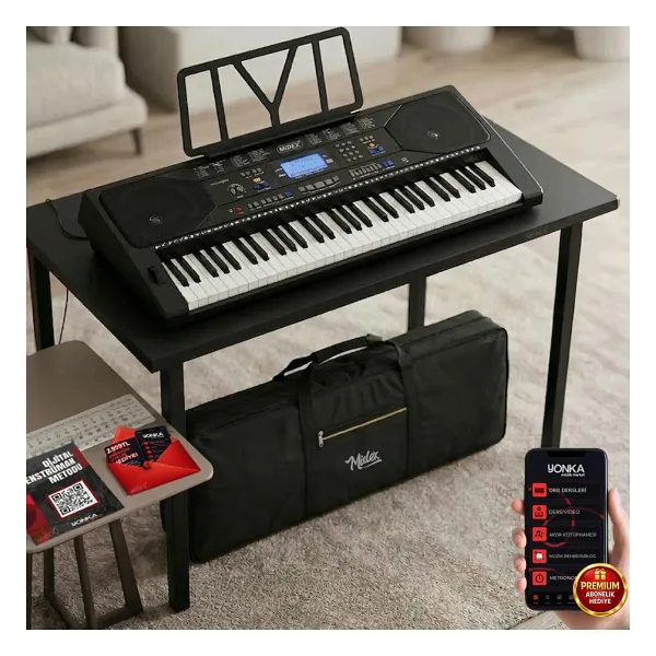 Midex PS-4500 Tuş Hassasiyetli 61 Tuşlu Org
