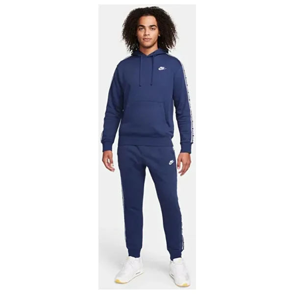 Nike Club Fleece Hoodie Track Suit Kapişonlu Pamuklu Erkek Eşofman Takımı Lacivert