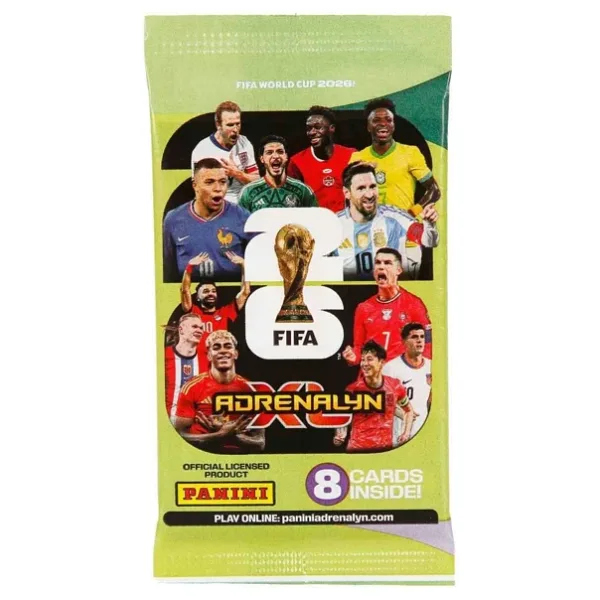 Panini FIFA World Cup 2026 Adrenalyn XL Kart Paketi 8 Adet Futbolcu Kartı