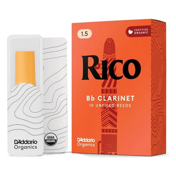 Rico by D'Addario Bb-Klarinettenblatter Hochprazise gefertigt Böhm Starke 1,5 10er-Packung Warmer voller Ton Angenehmes Spielgefühl