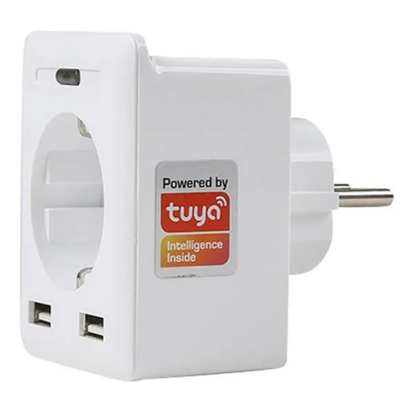 S-link Swapp SL-04 10A 2 USB Wi-Fi TUYA Destekli Akıllı Priz