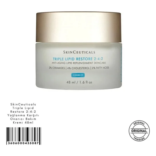 Skinceuticals Cildi Tazeleyici Triple Lipid Restore 2:4:2 Yaşlanma Karşıtı Onarıcı Bakım Kremi 48ML
