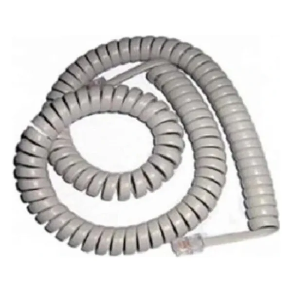 Spiralli Telefon Ahize Kablosu - Gri
