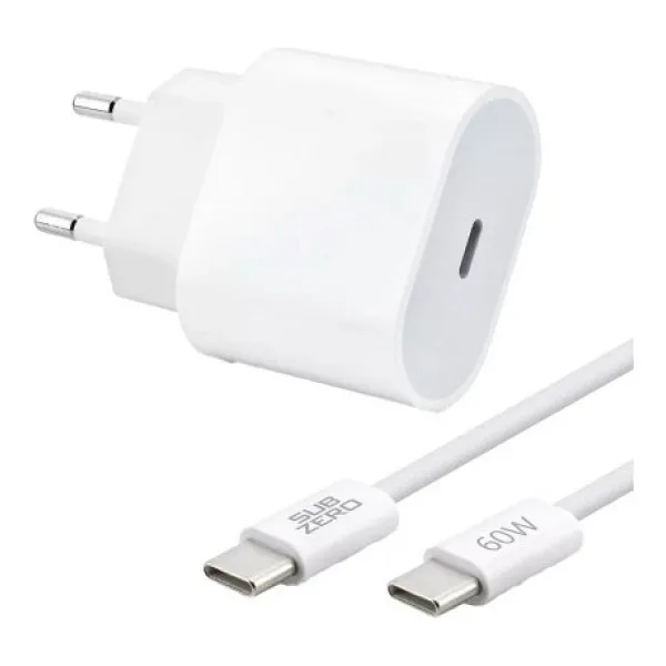 Subzero SG66 35W Pd Type-C To Type-C İPHONE15 Şarj Seti - Beyaz