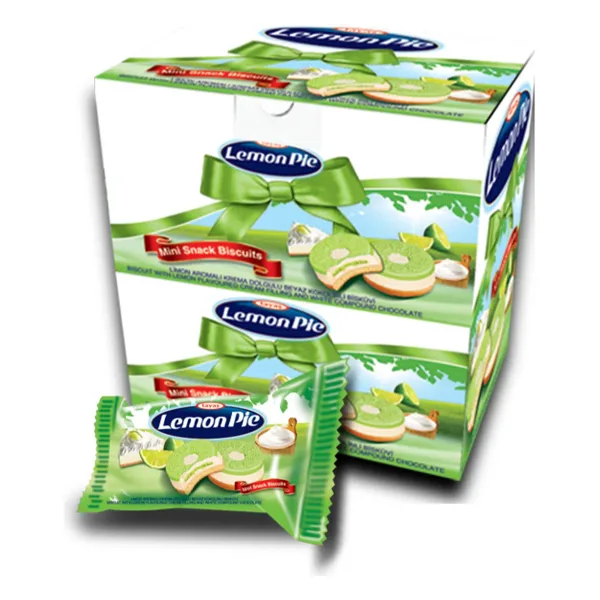 TAYAŞ Lemon Pie Limon Aromalı Krema Dolgulu Bisküvi 1 Kg Kutulu