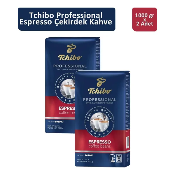 Tchibo Professional Espresso Çekirdek Kahve 1 kg 3'lü