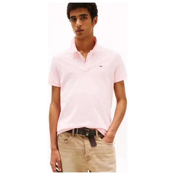 Tommy Hilfiger Jeans Placket DM0DM20676 Kısa Kollu Polo Yaka Erkek Tişört