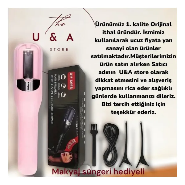 UA STORE Fashion Tech Saç Kırık Alma Makinası