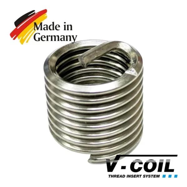 V-Coil M9x1.25 Helicoil Yay 3D (Yay Kapalı Uzunluğu 22.5mm) - 100 Adet