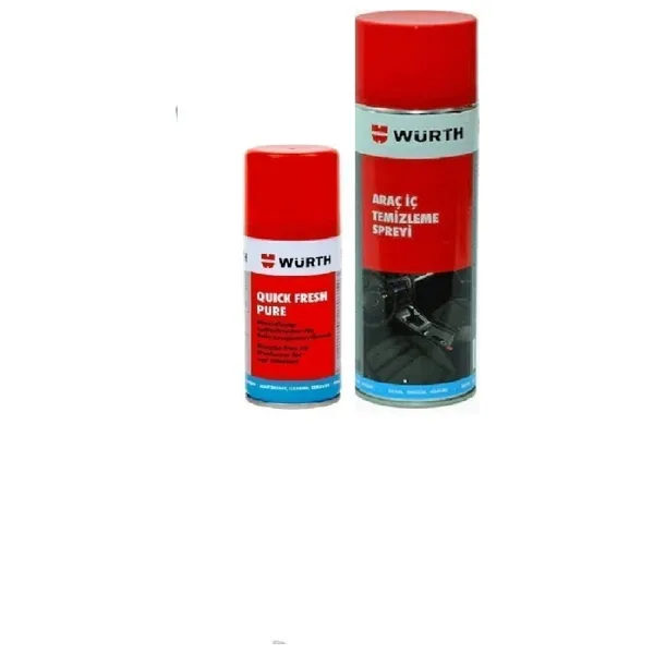 Würth Quık Fresh Pure Klima Koku Bombası & Araç Içi Köpük Temizleme Spreyi 500 ml