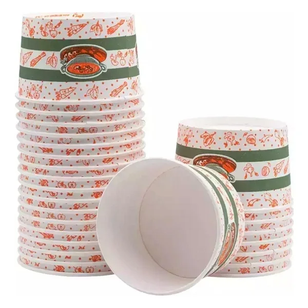 YOK YOK AMBALAJ Kapaklı Karton Çorba Kasesi 16 Oz 25 Adet