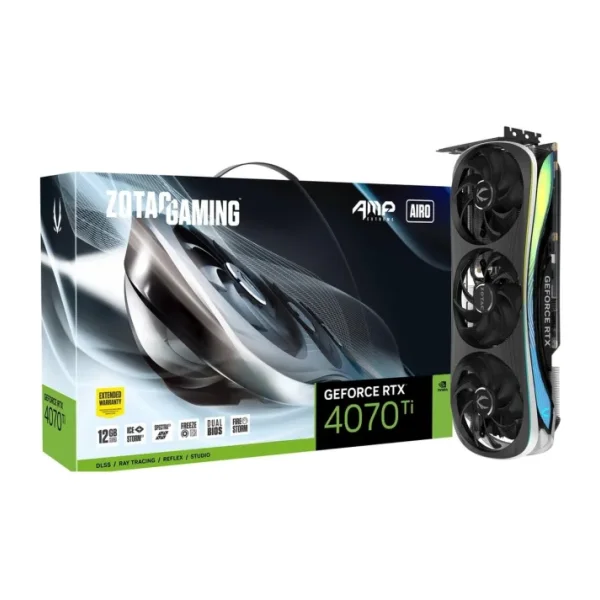 Zotac RTX 4070 TI Amp Extreme Airo ZT-D40710B-10P 192 Bit GDDR6X 12 GB Ekran Kartı
