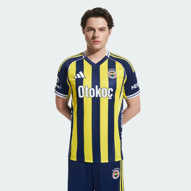 Adidas KD7282 2025/2026 İç Saha Erkek Çubuklu Fenerbahçe Forması
