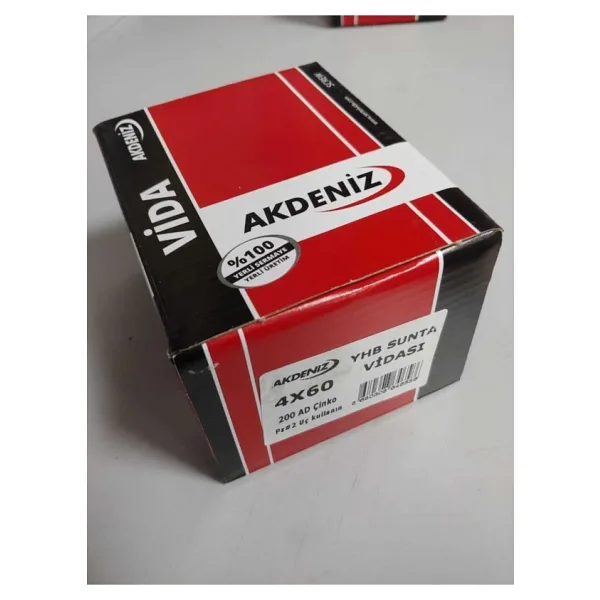 Akdeniz Sunta Vidası 4.0X60 Çinko 200 Adet