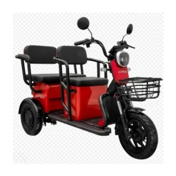 Apec APM5 1000 W 3 Tekerlekli Elektrikli Motosiklet Kırmızı