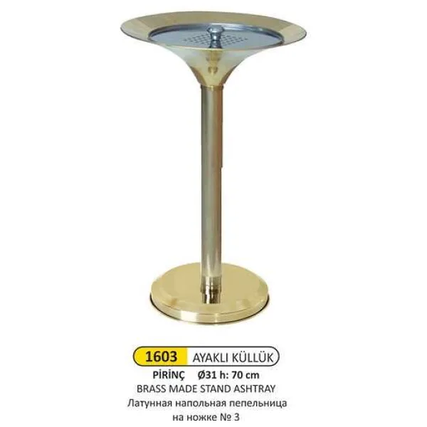 Arı Metal 1603 Ayaklı Küllük Pirinç