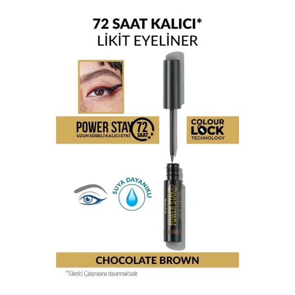 Avon Power Stay Uzun Süre Kalıcı Likit Eyeliner- Chocolate Brown