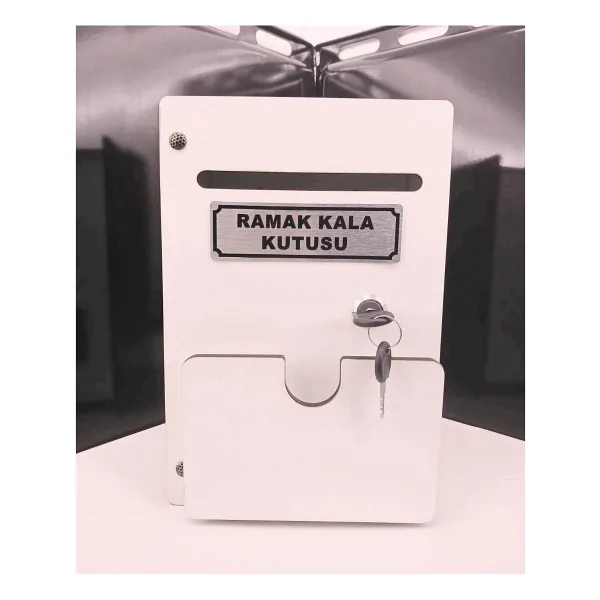 Beyaz Cepli Ahşap Ramak Kala Kutusu