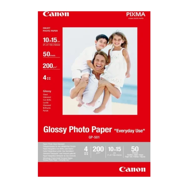 Canon GP-501 Glossy Fotoğraf Kağıdı 50 yaprak, 200gr, 10X15