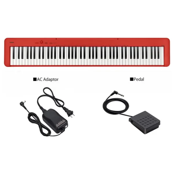 Casio CDP-S160RDC2 Kırmızı Taşınabilir Dijital Piyano