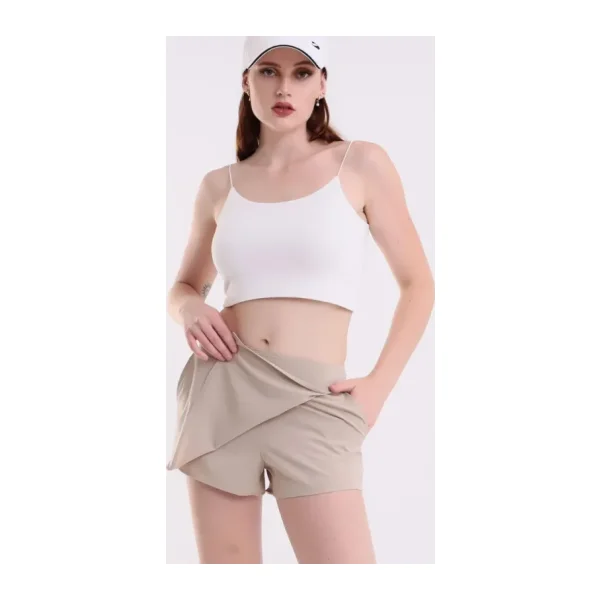 Dechival Kadın Sporcu Şort Etek-Tenis-Antreman Şortu /Women Athlete Shorts Skırt/Qadın İdman Yubka-Şort