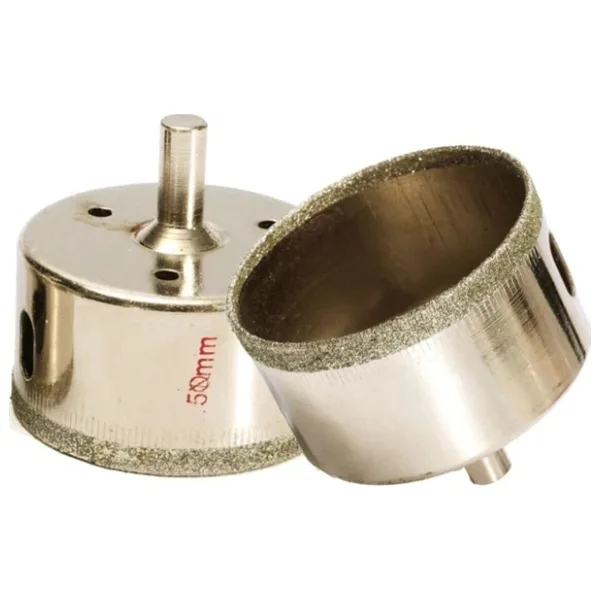 Depolife Mermer Granit Fayans Cam Yuvarlak Delme Panç Elmas Uç Yuvarlak Açma Matkap Için Karot 5cm (50mm)