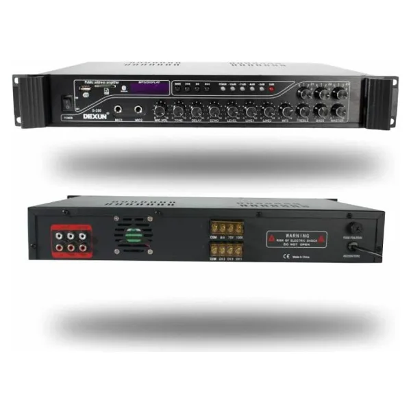 Dexun D-200 200W 3 Kanal Hat Trafolu Amfi