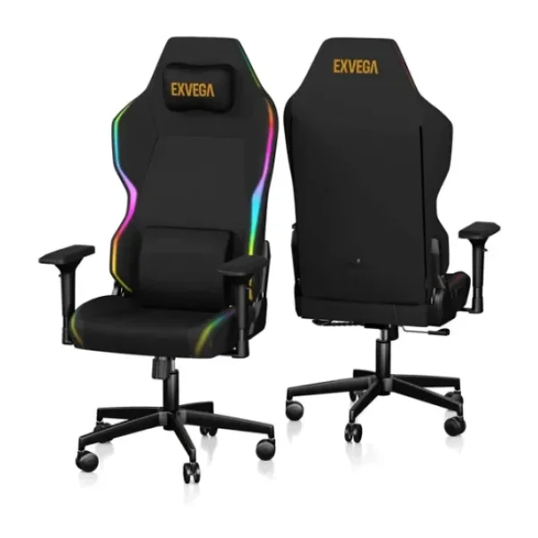 Exvega Lunar Active Hoparlörlü Masajlı RGB Kumaş Oyuncu Koltuğu