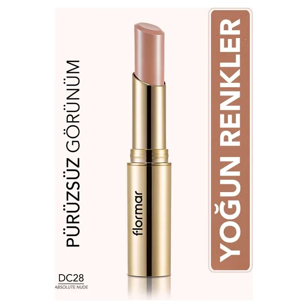 Flormar Deluxe Cashmere Stylo DC28 Absolute Nude Stick Ruj