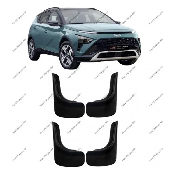 Hyundai Bayon Uyumlu 4'lü Ön Arka Paçalık Çamurluk Tozluk HYU0UX015