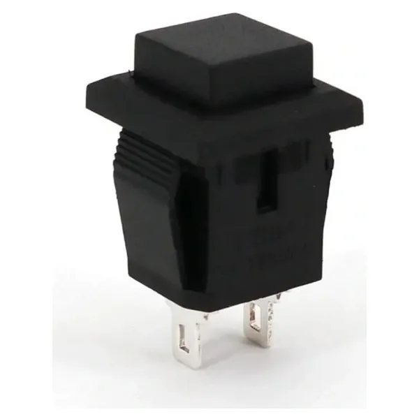 IC-180K Plastik Buton Yaylı 2P PBS15B Siyah