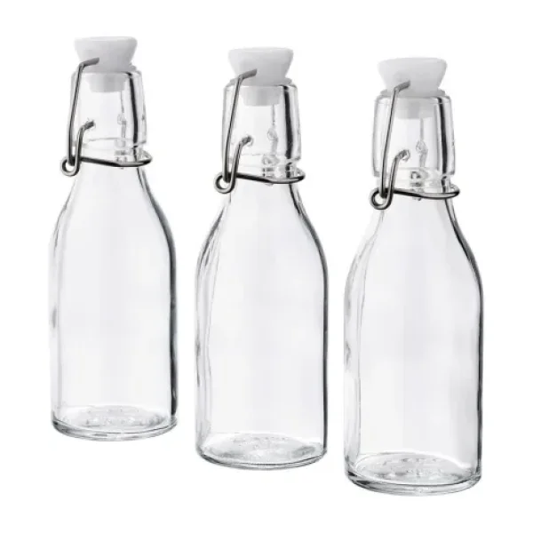 IKEA Korken 3'lü Cam Şişe 15 cl