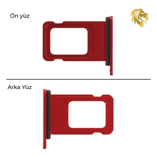 İphone 11 Tekli Sim Yuvası Sim Tepsisi Sim Aparatı Sim Yeri Sim Tray Sim Çekmecesi 11 Uyumlu (Kırmızı) Sim Yuvası Sim Tepsisi Sim Aparatı Yen