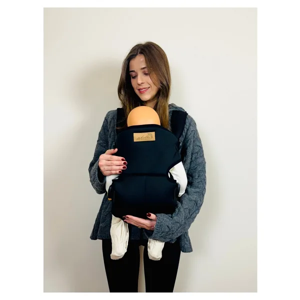 Kubbe Premium Bebek Kanguru ve Taşıma Çantası - Ergonomik Konfor, Kolay Kullanım ve Modern Tasarım - Siyah