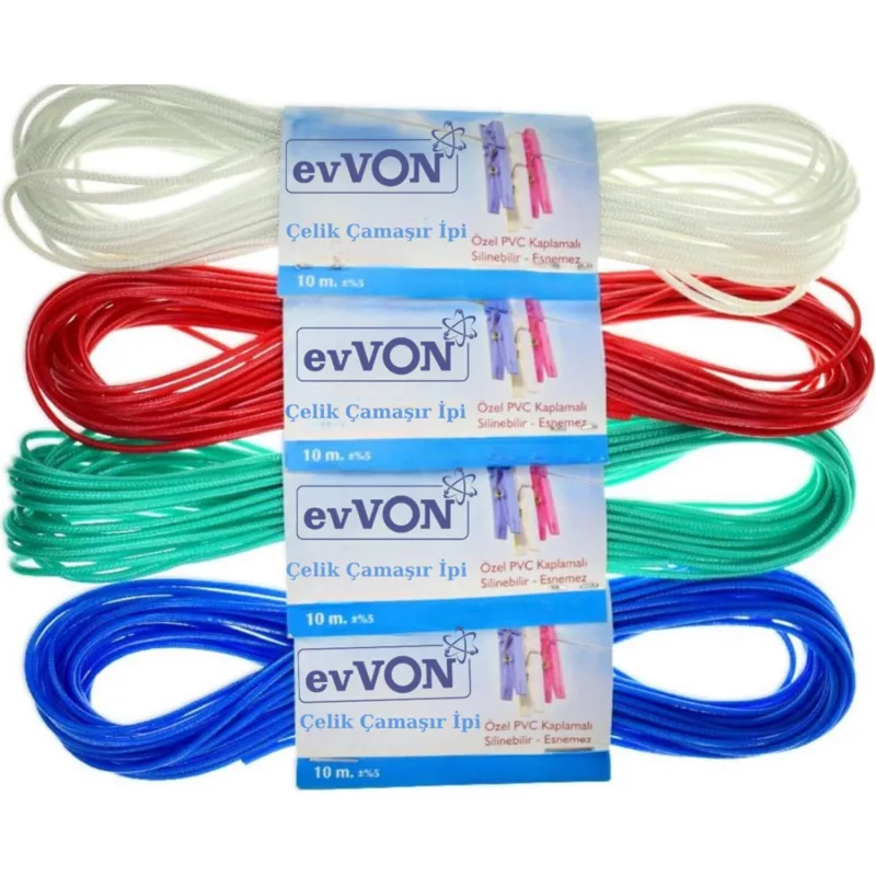 Kut Fly Evvon 10M Çelik Çamaşır Ipi 2 Adet