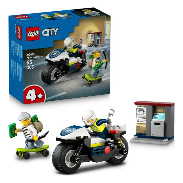 Lego 60455 City Polis Motosikleti Takibi