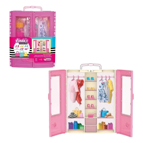 Linda'nın Gardırobu - Barbie Dolap - Barbie Giysi Dolabı - Barbie Gardırop - Barbienin Kıyafet Dolap