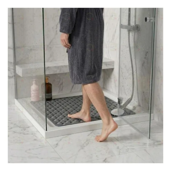 MAİN SHOP Main Shop Kare Vantuzlu Banyo ve Duş Kaydırmazı, Küvet Içi Duşakabin Kaydırmaz Vantuzlu Banyo Paspası 54X54CM M-149