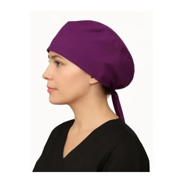Mor Renk Doktor Hemşire Aşçı Cerrahi Bone Hastane Bone Bandana M160