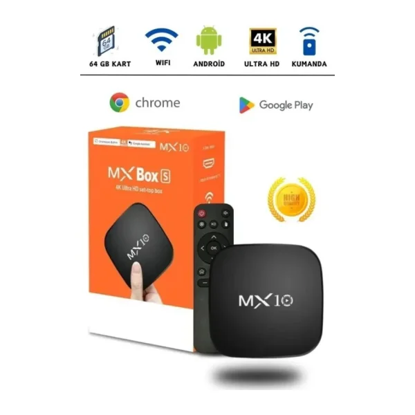 MX10 4K Android TV Box